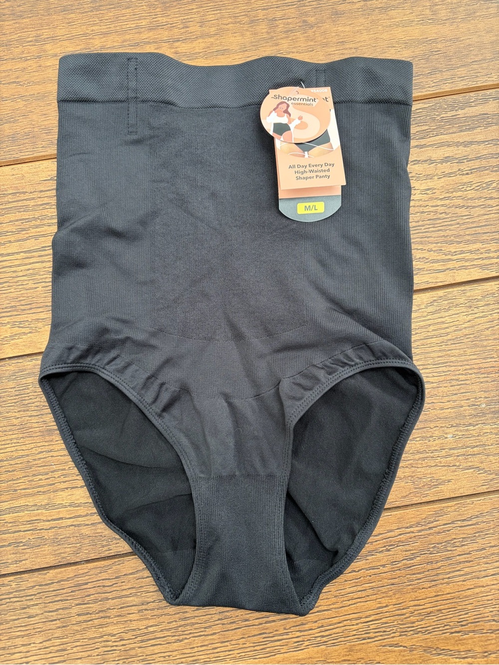 Shapermint Black High-Waisted Shaper Panty